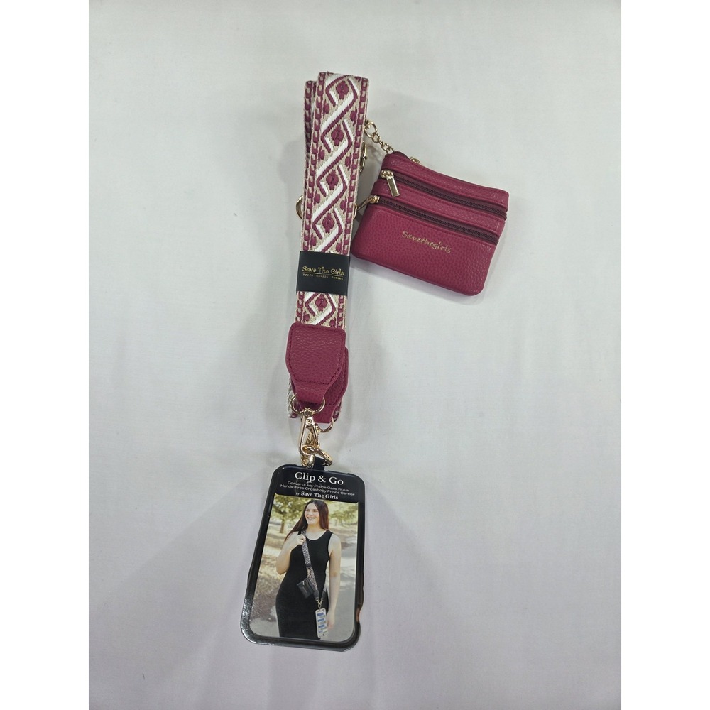 Save the Girls Crossbody Chain Pouch Clip Go Wallet